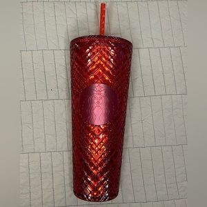 Starbucks red studded cup